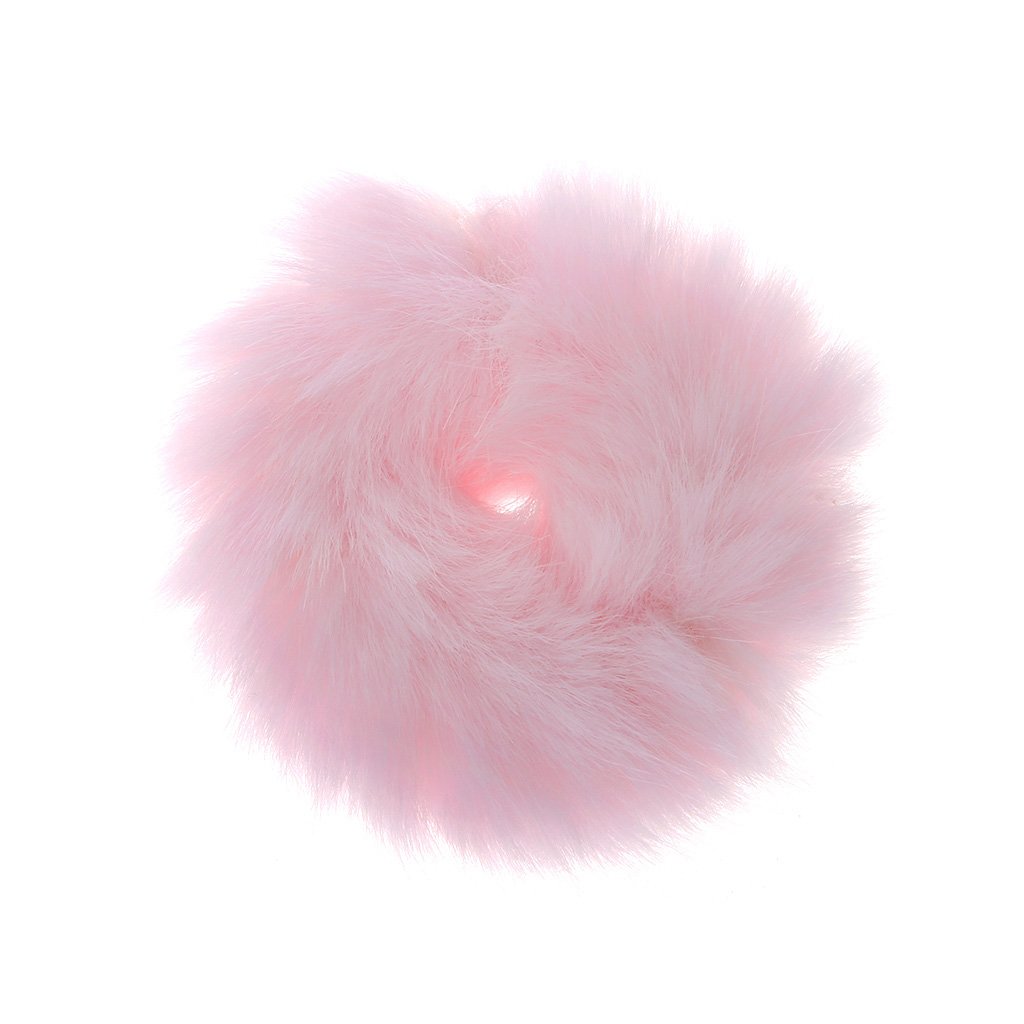 Longsw Girl Hair Band Artificial Faux Fur Rubber Elastic Ring Rope