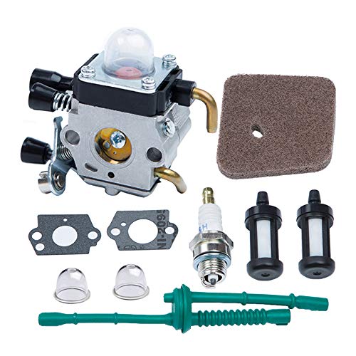 Hoodell C1QS186 Carburetor, For Stihl Fs38 Fs45 Fs46 Fs55 Fs55R Km55