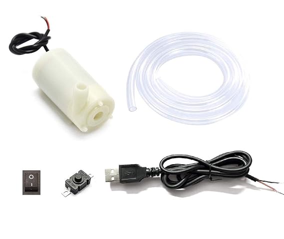 ART IFACT Submersible Mini Water Pump DC 3-6V Micro for DIY Projects kit with USB Wire