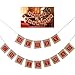 Tinksky Merry Christmas Burlap Banners Garlands for Holiday Party Decoration