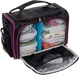 Meal Prep Bag by LISH - Insulated Lunch Box w/ 6 BPA Free Snap-Lock Portion Control Containers, Reusable Ice Pack, Daily Vitamin Organizer & 26