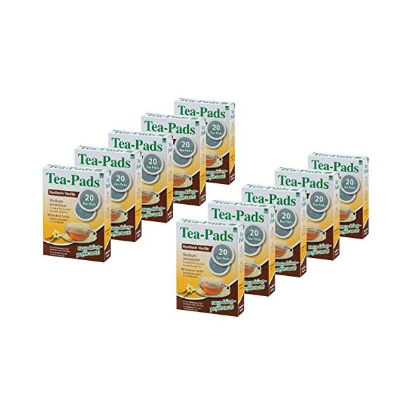 10 Packungen mit je 20 Tea Pads Rooibushtee Vanille fÃ¼r Pad und SiebtrÃ¤germaschinen von Tea Friends