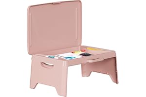 Tlingsd Folding Lap Desk for Bed with Compartments Storage Pocket,Color Foldable Laptop Table for Children's Activities,Bed D