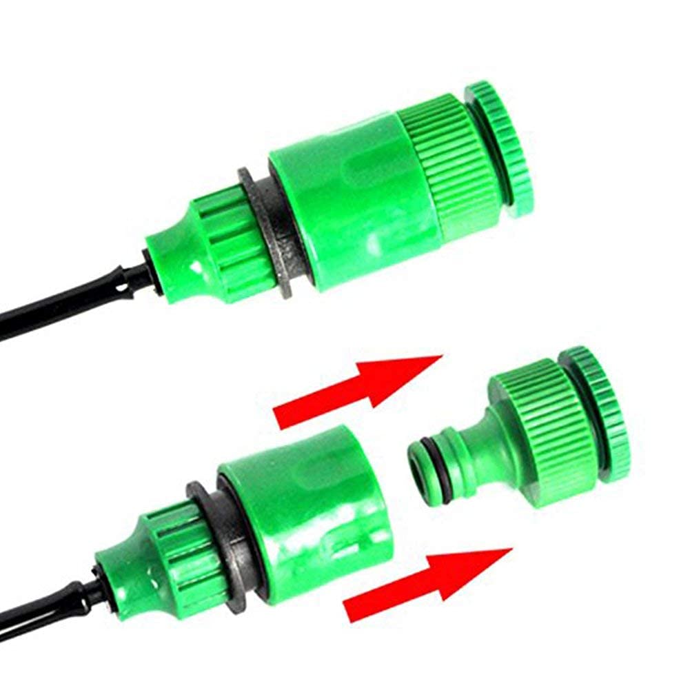 Fdit Drip Watering Kit Automatic Cooling System Hose Sprinkler Nozzle Garden Backyard Patio Micro Irrigation Set (15M)