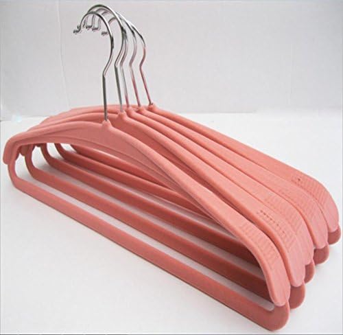 WWZY Velvet Hanger Upscale Wide shoulder Non-slip Durable No trace Adult Clothes Hangers 42CM , pink , 20