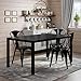 Novogratz Memphis Rectangular Dining Table, Black