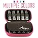 Aroma Outfitters Essential Oil Carrying Case. Premium Storage Protection & Organizer for Roller Bottles. Carry Case Protects up to 10 Roller Balls and Sample Drams - Perfect for Travel (Pink)