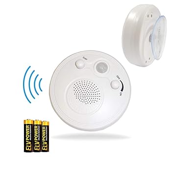 Wasserfestes IPx5 Badezimmerradio / Duschradio mit Bewegungsmelder & Saugnapf inkl. Batterien