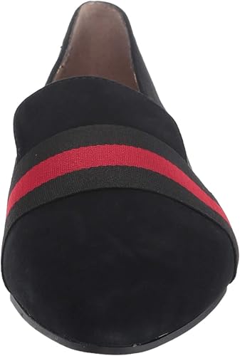 nema mustard suede leather striped loafers