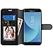 Wydan Case for Samsung Galaxy J7 2018/J7 Refine/J7 Star/J7 Eon/J7 TOP/J7 Aero/J7 Crown/J7 Aura/J7 V 2nd Gen - Faux Leather Wallet Credit Card Kickstand Phone Cover