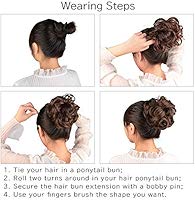 Feshfen Synthetic Hair Bun Extensions Messy Hair Scrunchies Hair