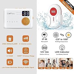 CallToU Caregiver Pager Wireless Call Button 1000FT