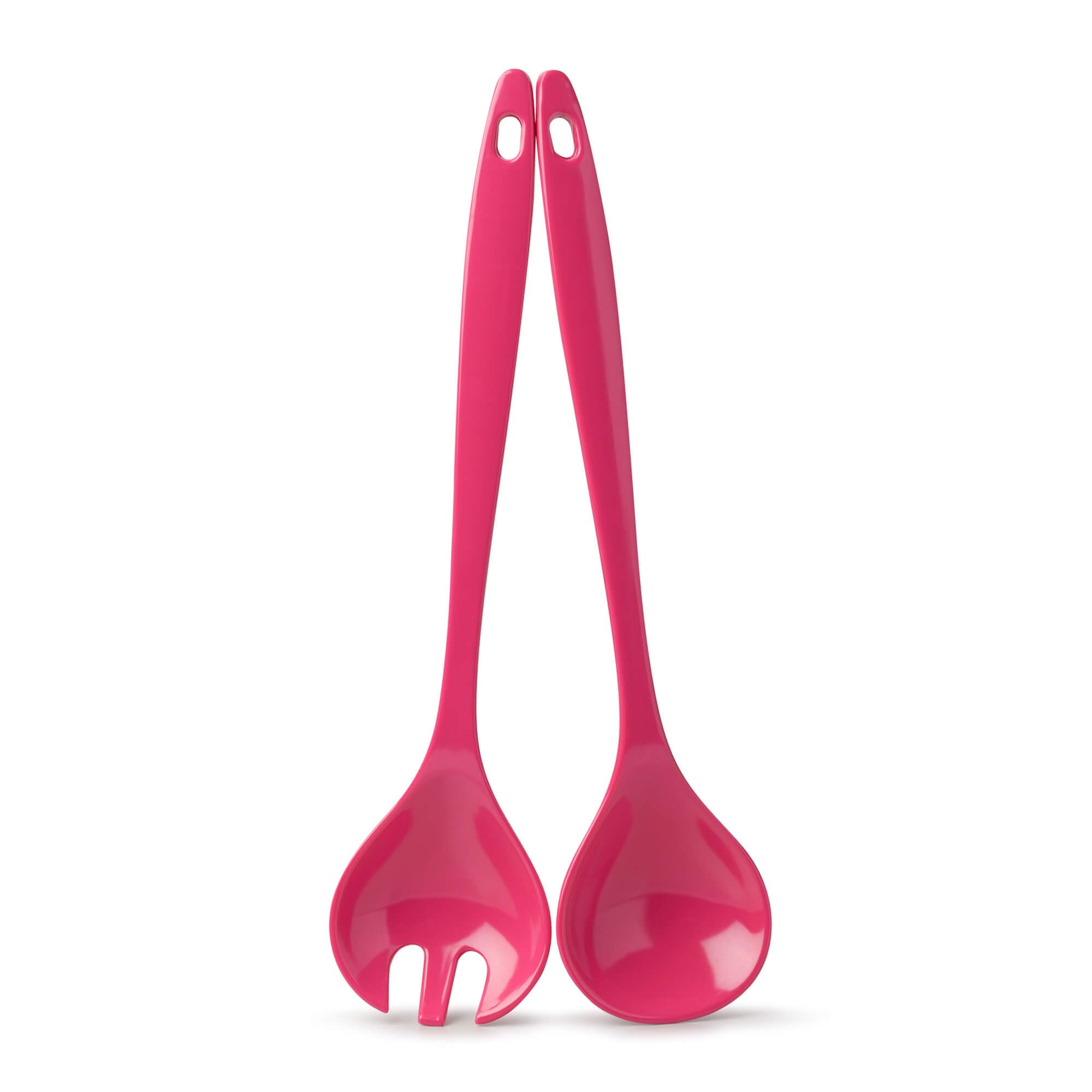 Zeal Melamine Salad Server Set – Neon Pink