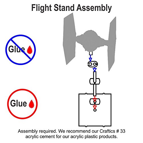 Space Fighter, Deluxe Flight Stand, Black (1)