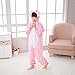 WAFUNNE Kids Rabbit Costume Cosplay Halloween Easter Animal Onesie for Boys Girls Child Pink Bunny XL