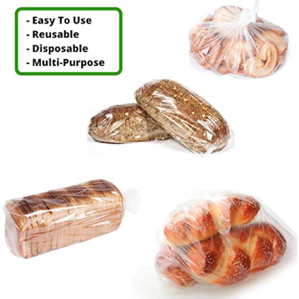 Value Pack Bread Loaf Plastic Bags 8&rdquo X 4&rdquo 20&rdquo, 700