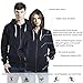 Zip Up Hoodies for Men - Fleece Jacket - Mens Zipper Cotton Hooded Sweatshirt