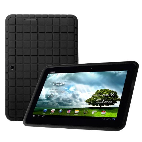 ASUS MeMo Pad 10 Smart ME301T Case - Poetic ASUS MeMo Pad 10 Smart ME301T Case [GraphGRIP Series] - [Lightweight] [GRIP] Protective Silicone Case for ASUS MeMo Pad 10 Smart ME301T 10.1 Tablet Black (3 Year Manufacturer Warranty From Poetic)