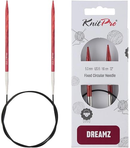 60cm Circular Knitting Needles - Bamboo With Plastic Cable (Economy Post Or Tracked)
