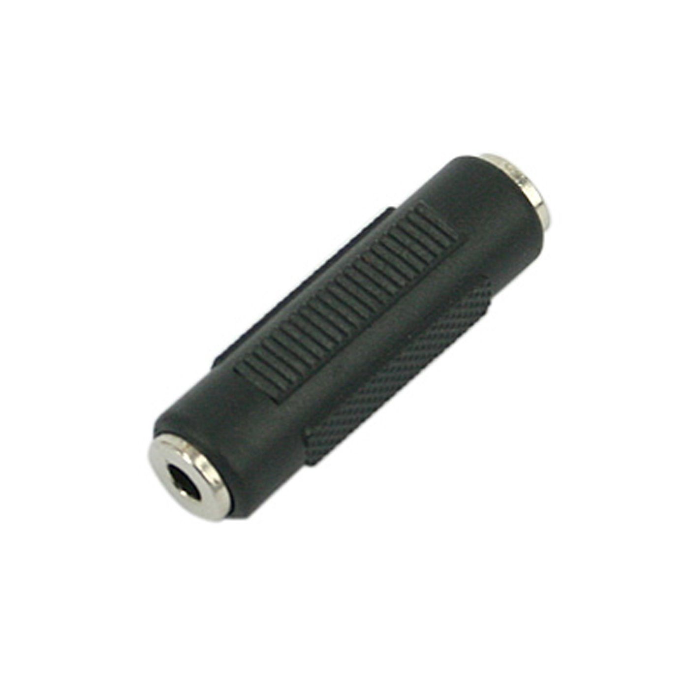 Audio coupler - mini-phone stereo 3.5 mm (F) - mini-phone stereo 3.5 mm (F) - black