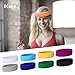 OnePlus 10 Pieces Stretchy Cotton Sports Headbands - Black