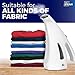 Prosteam Travel Garment/Clothes/Fabric Steamer, Hand Held, Lightweight and Portable, Perfect for Travel, Sterilizes and Neutralizes Odors, Wrinkle Remover, Heats Up in Less Than A Minute
