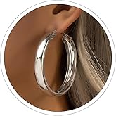 Large Hoop Earrings Lightweight Chunky Earrings for Women Chunky Earrings Big Hoop Earrings for Wedding