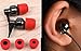 KINDEN 5 Pairs Medium Size Replacement Foam Earbud Memory Eartips Replacement for All Models in-Ear Headphones Earphones (Red)