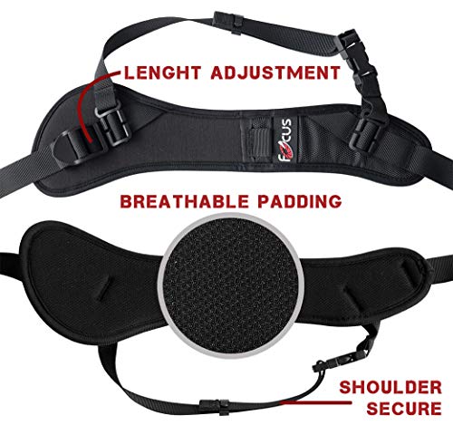 3 Camera+Release+Adjustable+Comfortable+Shoulder