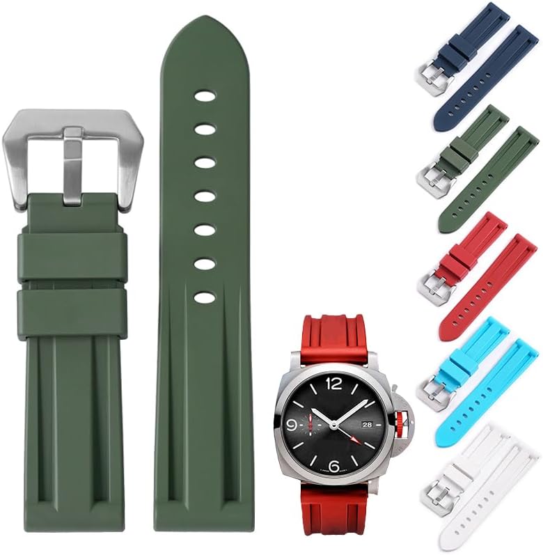 Ewatchparts 6 Tubes 24mm Tube Compatible With 44mm Panerai Marina