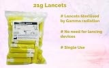 One Step 50 x Sterile Safety Lancets 21G Blood Testing Sample Collection view 2