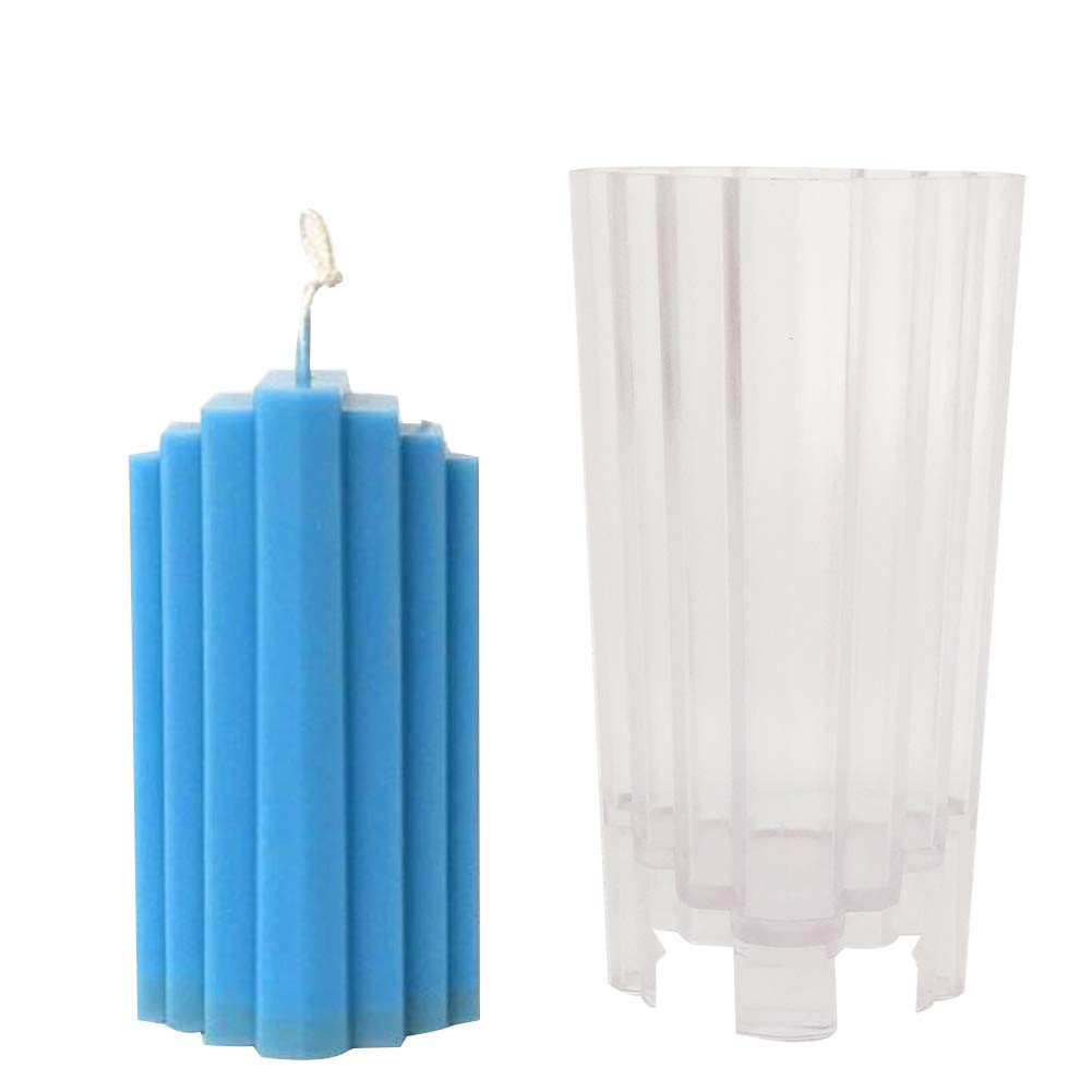 Prom-note 1pc Trapezoidal Iceberg Candle Moulds Plastic Christmas Candle Moulds/Soap Moulds/Baking Moulds, Ideal Molds For DIY Christmas Candle Making, Soap Making And Baking