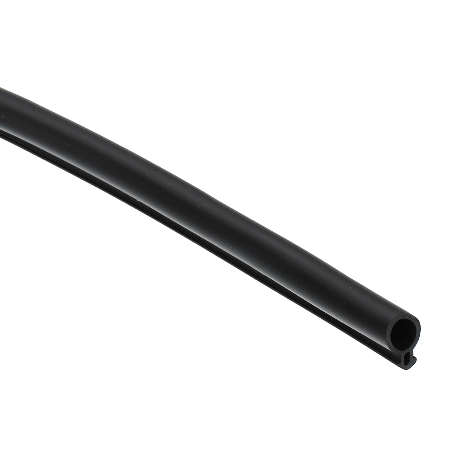 PATIKIL 16.4Ft Weather Stripping Door Seal, 5/16" Dia Bulb Bubble Shape Kerf Mount Door Sealing Tape for Door Frame Slot Sealer Window Insulation, Black