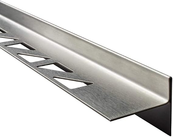 Edelstahl-Duschprofil Mit Gefälle – Glashalter Für Ebenerdige Dusche, 200 Cm, Links
