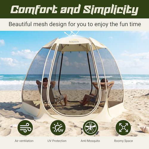 Lenotos 10x10 Pop Up Screen House Review: Portable Gazebo with Mosquito Netting image 21
