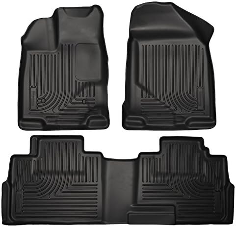 Weathertech 444061-441003 1st &amp; 2nd Row Black Floor Liner for 2012 - 2013 Toyota Fortuner