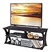 TANGKULA TV Stand, 3-Tier TV Stand Storage Console with Storage Shelves for TV up to 50