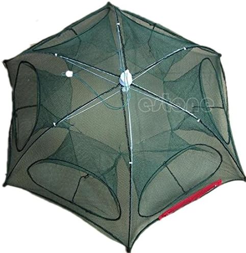 yubinyu Foldable Fishing Bait Net Cast Dip Cage Crab Fish Minnow Crawdad Shrimp Trap