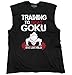 Training to Beat Goku Super Nerdy Ninja Sleeveless T Shirt Black