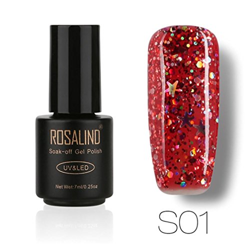 Gel Nail Polish Lacquer,SMYTShop Soak Off UV LED Nail Varnish Nail Art Manicure 7ml (Red) - Thumbnail 5