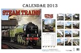 STEAM TRAINS CALENDAR 2013 + FREE STEAM TRAINS FRIDGE MAGNET