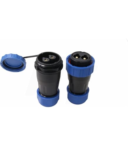 HangTon HE29 Rundstecker 10A IP68 – Wasserdicht, 10-polig, Für 14AWG, Gewindekupplung, Innen & Außen