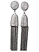 Luxurious Long Hanging Metallic Dangle Tassel Drop Earrings