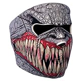 Astra Depot NEOPRENE SKULL FULL FACE REVERSIBLE MOTORCYCLE MASK (Fang Face)