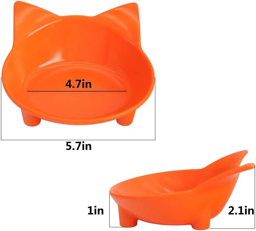 SLSON 3 Pack Cat Feeding Bowls - Image 5