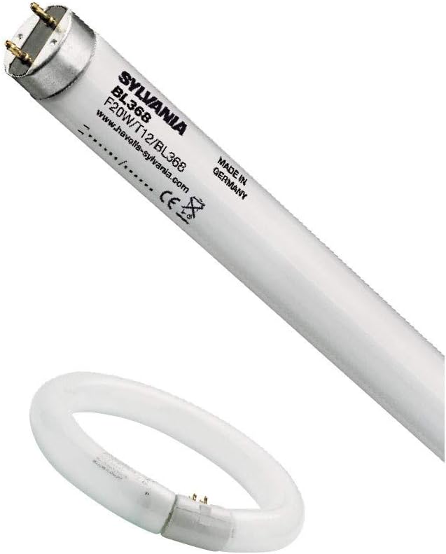 sylvania 0000361 lampara fluorescente 20w t 12 luz negro bl368