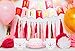 MISS FANTASY Unicorn Cups Unicorn Party Favors Supplies Unicorn Cups for Kids Unicorn Birthday Keepsake Cups for Girls Magic Unicorn Party Plastic Cups 12 OZ White(Pack of 12)