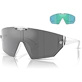 Versace VE4461 Shield Sunglasses for Men for Women +FREE SPARE Clip on Shield Lens +BUNDLE with ACCESSORY EYEWEAR KIT