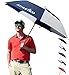 Athletico 68 Inch Automatic Open Golf Umbrella - Extra Large Double Canopy Umbrella is Windproof and Waterproof - Features Ergonomic Rubber Handle (Navy Blue/White, 68 inch)