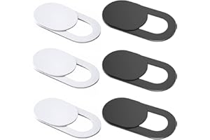 Webcam Cover Slide(6 PCS), Ultra Thin Camera Cover Slide for Camera Privacy Cover Slide for Laptop/Cell Phone/iPad/PC/Tablet,